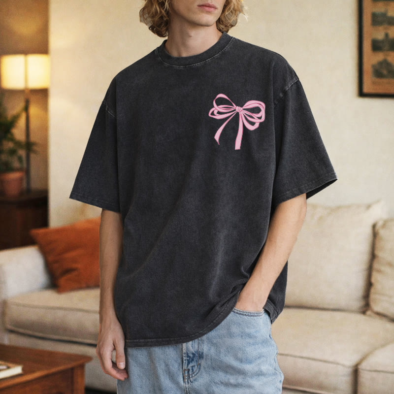 Christianartworkshop Dio è dentro di lei Salmo 46:5 T-shirt unisex lavata con fiocco - image 3
