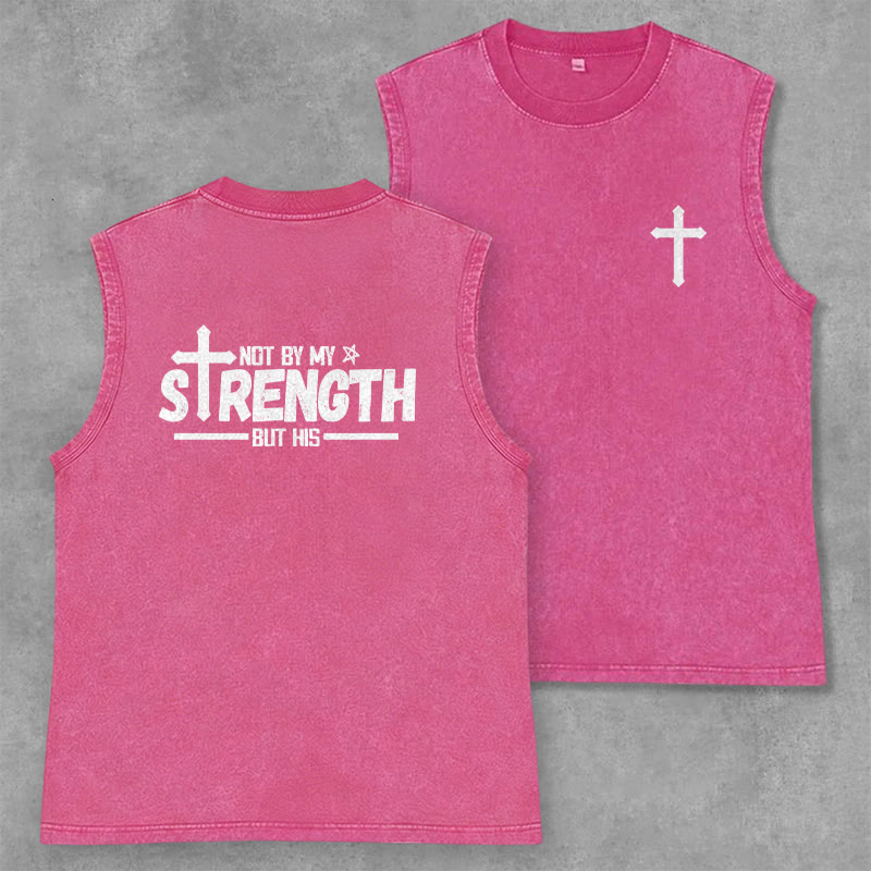 Christianartworkshop Canotta unisex con scritta "Non per la mia forza, ma per la sua fede" - Rosa - 2XL - image 28