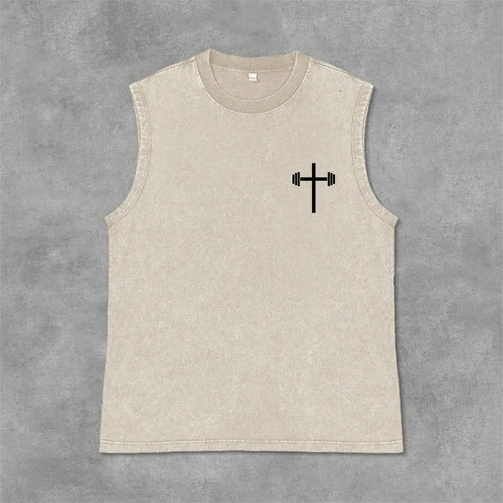Christianartworkshop Canotta unisex lavata con croce a bilanciere e scritta "Filippesi 4:13" - image 20