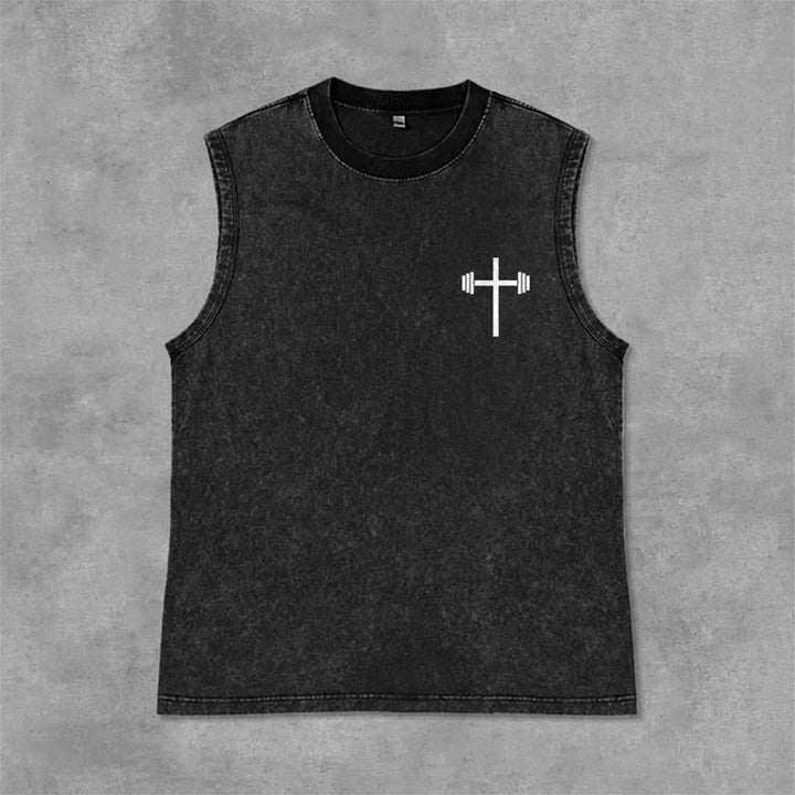 Christianartworkshop Canotta unisex lavata con croce a bilanciere e scritta "Filippesi 4:13" - image 13