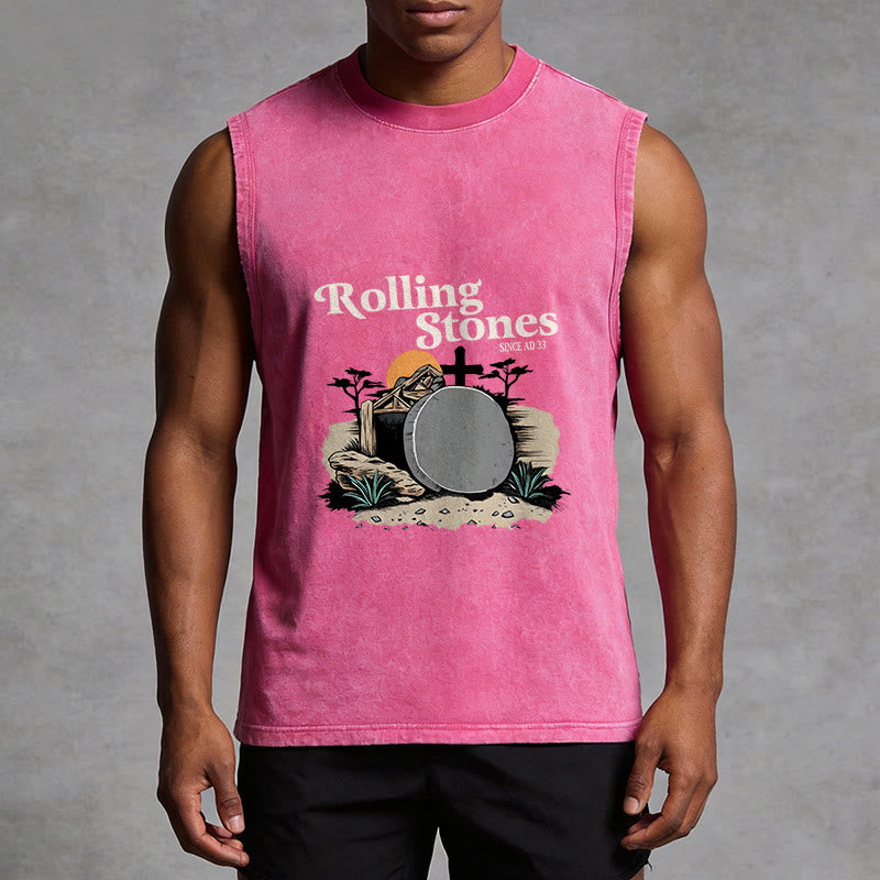 Christianartworkshop Canotta unisex lavata dei Rolling Stones "He Is Risen" - image 13