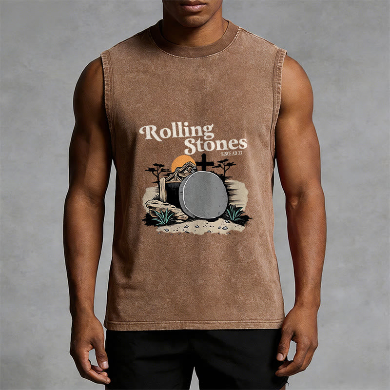 Christianartworkshop Canotta unisex lavata dei Rolling Stones "He Is Risen" - image 7
