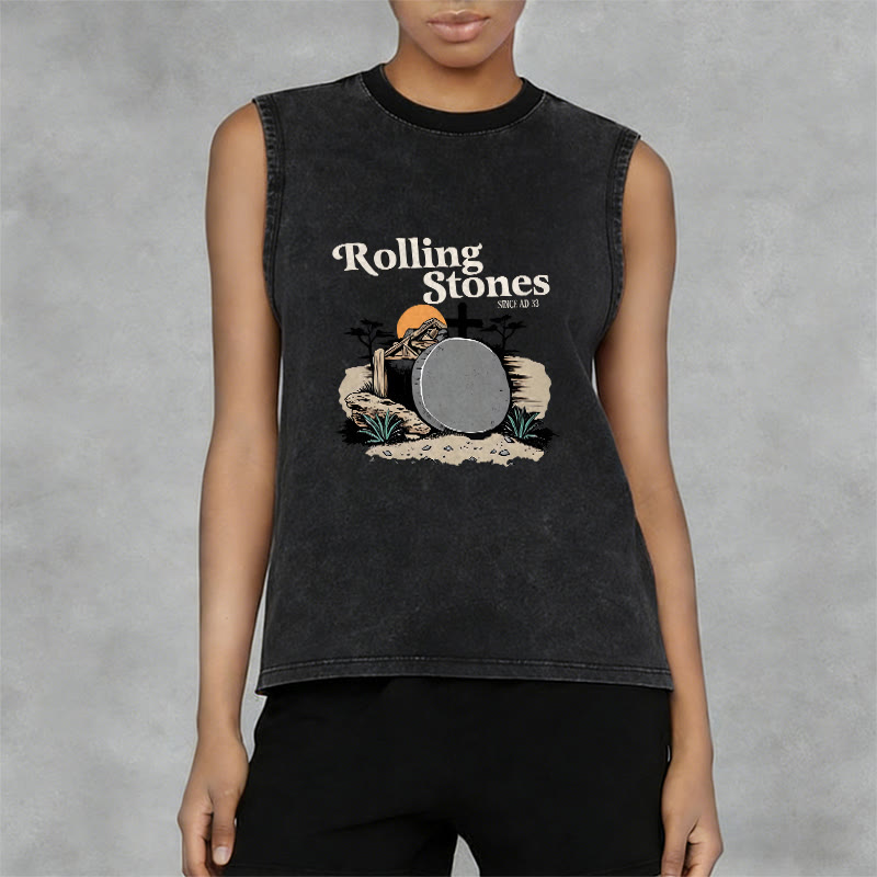 Christianartworkshop Canotta unisex lavata dei Rolling Stones "He Is Risen" - image 2
