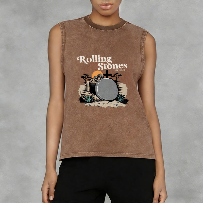 Christianartworkshop Canotta unisex lavata dei Rolling Stones "He Is Risen" - image 8