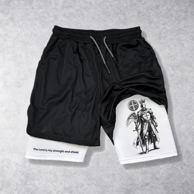 Christianartworkshop Il Signore è la mia forza e pantaloncini da cavaliere con scudo - image 4