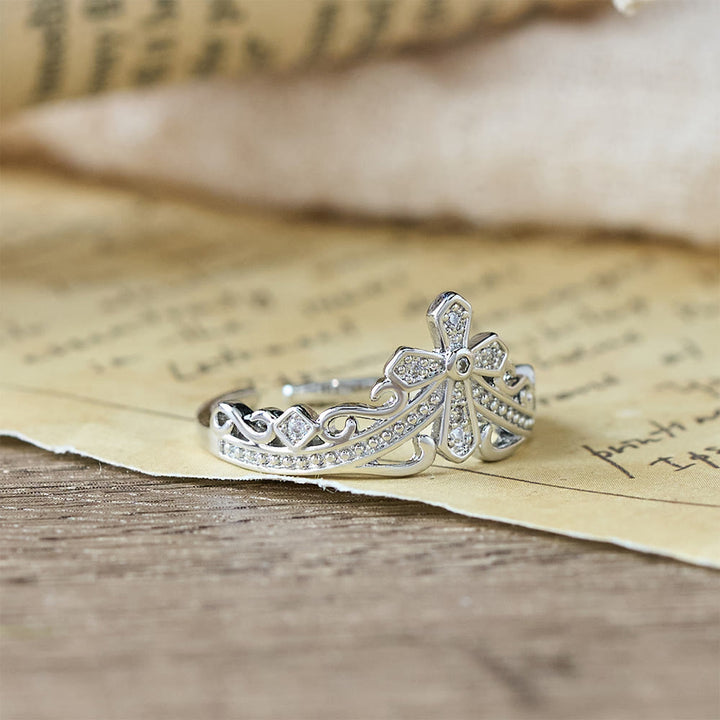 Anello a croce con doppia finitura lucida Christianartworkshop : porta con te ogni giorno la Sua cura regale. - image 15
