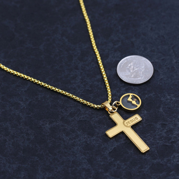 Christianartworkshop Collana con croce in grani di senape incisa con l'immagine di Gesù: simbolo dell'amore di Cristo e della forza della fede. - image 11