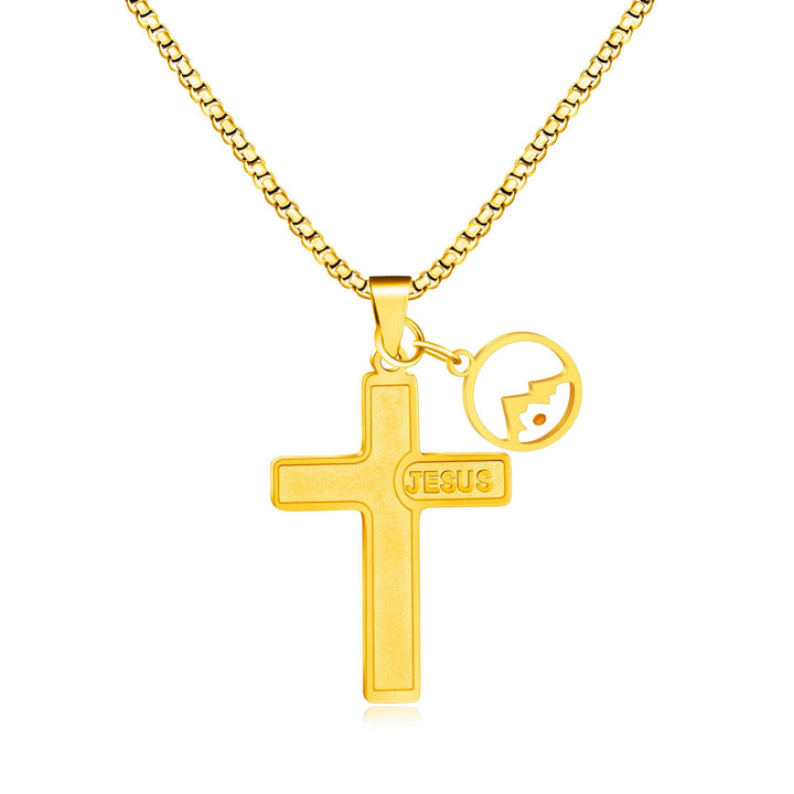 Christianartworkshop Collana con croce in grani di senape incisa con l'immagine di Gesù: simbolo dell'amore di Cristo e della forza della fede. - D'oro - image 10