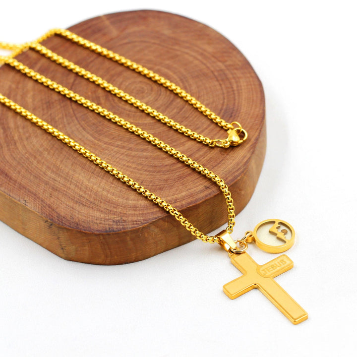 Christianartworkshop Collana con croce in grani di senape incisa con l'immagine di Gesù: simbolo dell'amore di Cristo e della forza della fede. - image 13