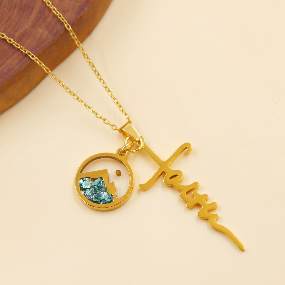 Christianartworkshop Collana con croce e semi di senape con scritta "Faith": un simbolo di fede incrollabile. - image 15