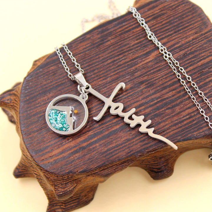 Christianartworkshop Collana con croce e semi di senape con scritta "Faith": un simbolo di fede incrollabile. - image 3