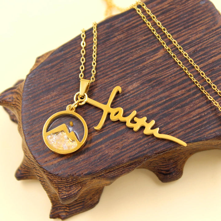 Christianartworkshop Collana con croce e semi di senape con scritta "Faith": un simbolo di fede incrollabile. - image 22
