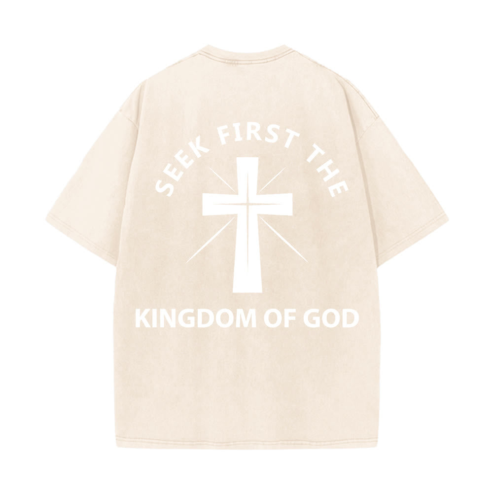 Christianartworkshop Cerca prima il Regno di Dio - T-shirt unisex lavata - image 13