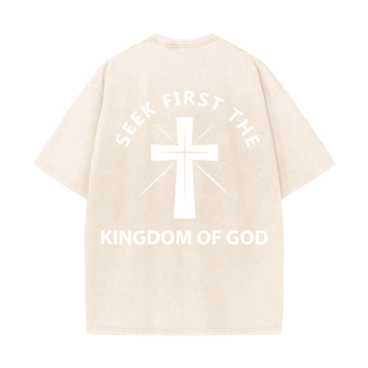 Christianartworkshop Cerca prima il Regno di Dio - T-shirt unisex lavata - image 13