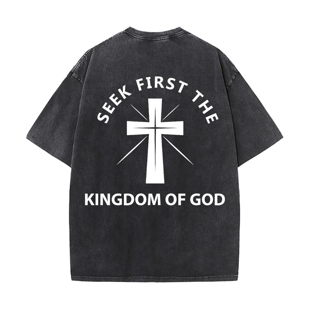 Christianartworkshop Cerca prima il Regno di Dio - T-shirt unisex lavata - image 1