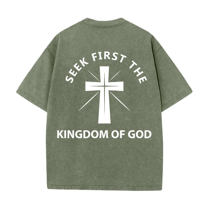 Christianartworkshop Cerca prima il Regno di Dio - T-shirt unisex lavata - image 10