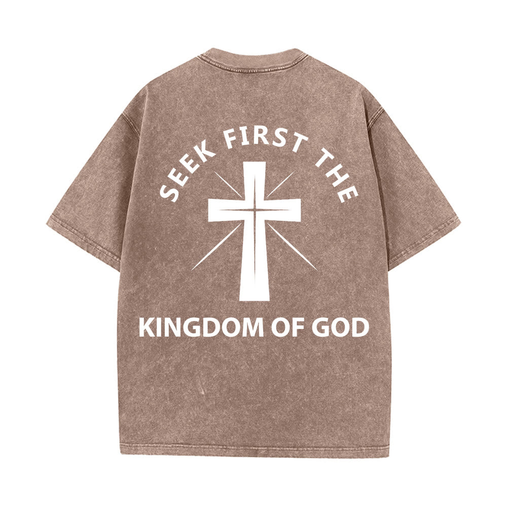 Christianartworkshop Cerca prima il Regno di Dio - T-shirt unisex lavata - image 16