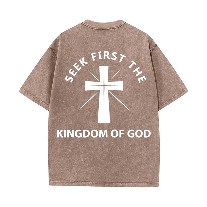 Christianartworkshop Cerca prima il Regno di Dio - T-shirt unisex lavata - image 16