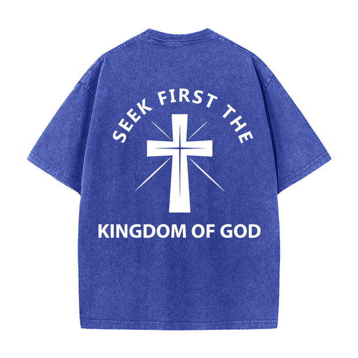 Christianartworkshop Cerca prima il Regno di Dio - T-shirt unisex lavata - image 19