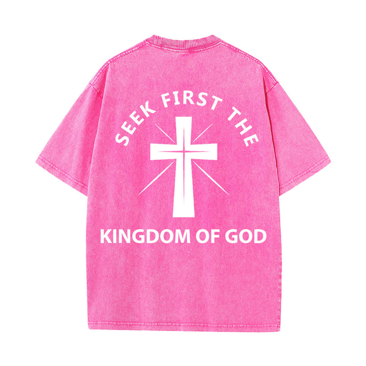 Christianartworkshop Cerca prima il Regno di Dio - T-shirt unisex lavata - image 25