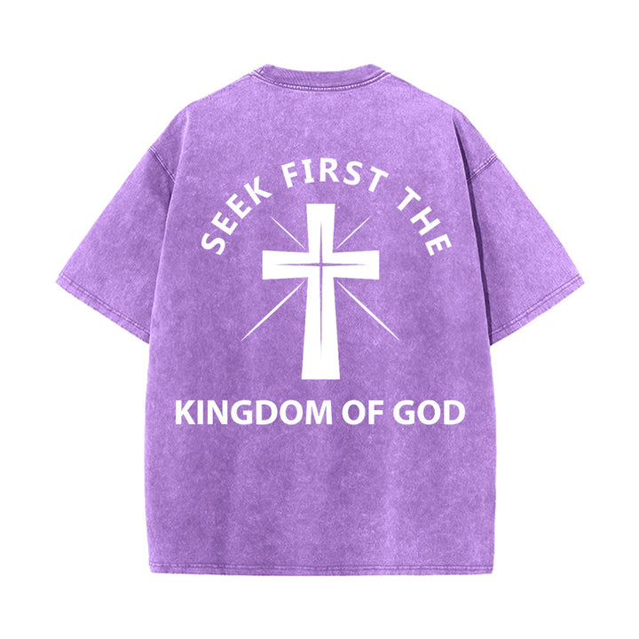 Christianartworkshop Cerca prima il Regno di Dio - T-shirt unisex lavata - image 22