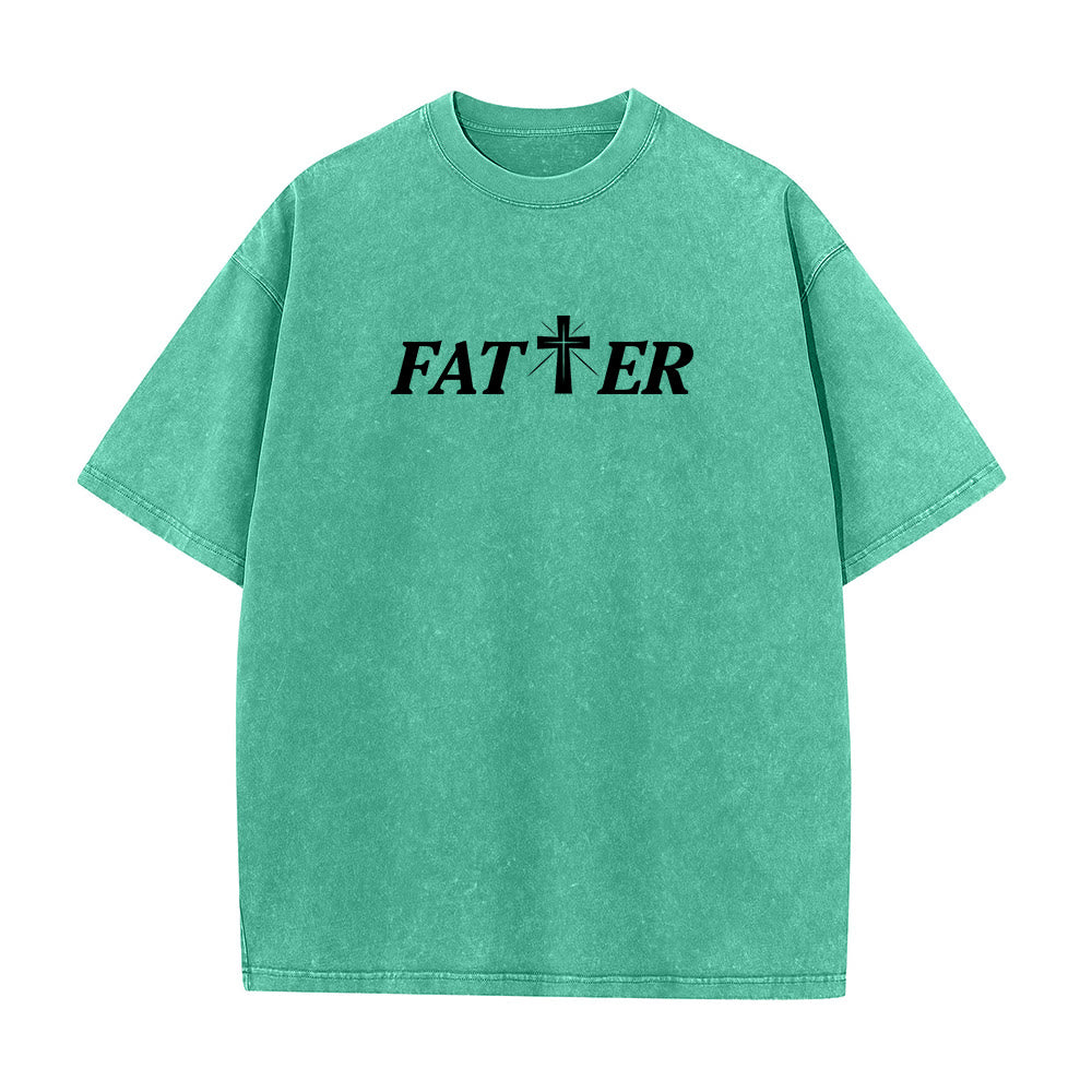 Christianartworkshop T-shirt unisex lavata con corona di spine e scritta "Gesù pieno di fede". - image 8