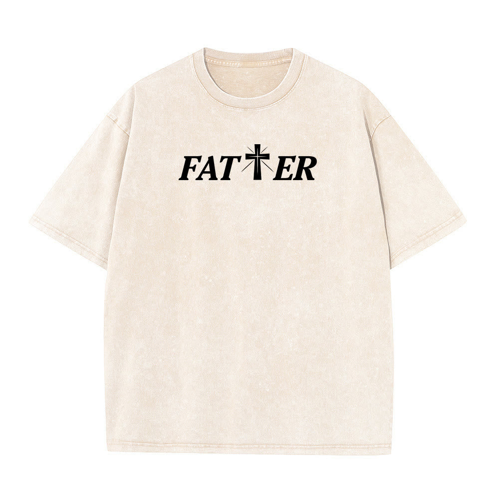 Christianartworkshop T-shirt unisex lavata con corona di spine e scritta "Gesù pieno di fede". - image 17