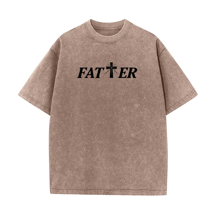 Christianartworkshop T-shirt unisex lavata con corona di spine e scritta "Gesù pieno di fede". - image 14