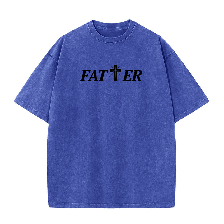 Christianartworkshop T-shirt unisex lavata con corona di spine e scritta "Gesù pieno di fede". - image 20