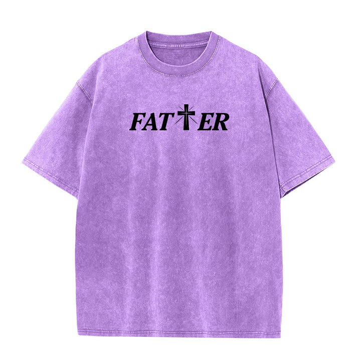 Christianartworkshop T-shirt unisex lavata con corona di spine e scritta "Gesù pieno di fede". - image 23