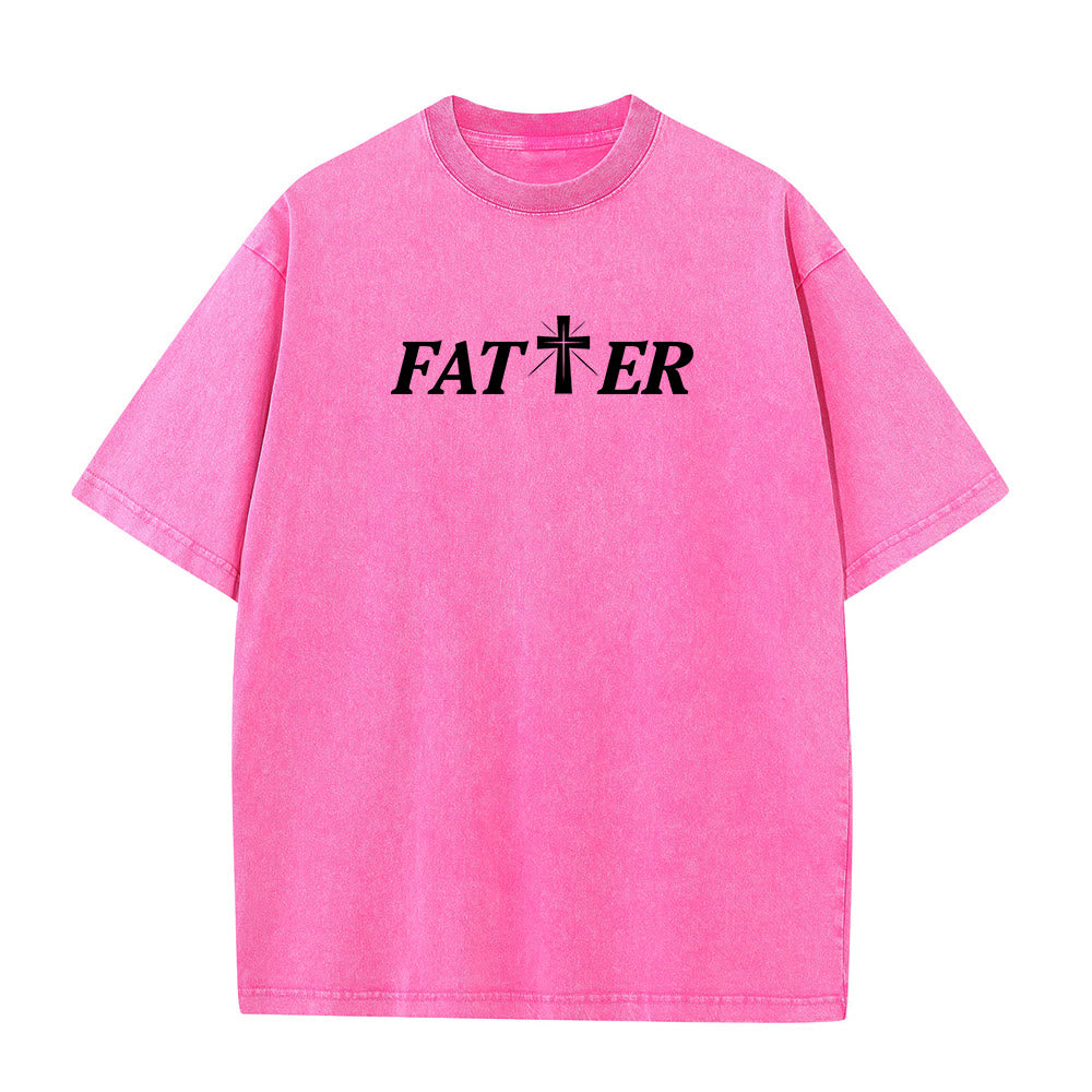 Christianartworkshop T-shirt unisex lavata con corona di spine e scritta "Gesù pieno di fede". - image 26