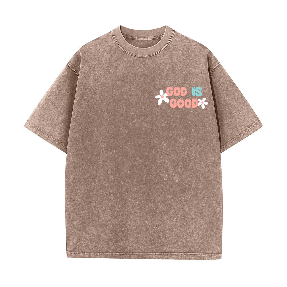 Christianartworkshop Dio è buono anche quando la vita non lo è - T-shirt unisex lavata - image 17