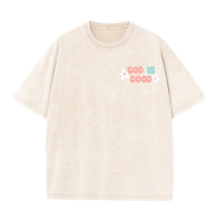 Christianartworkshop Dio è buono anche quando la vita non lo è - T-shirt unisex lavata - image 20