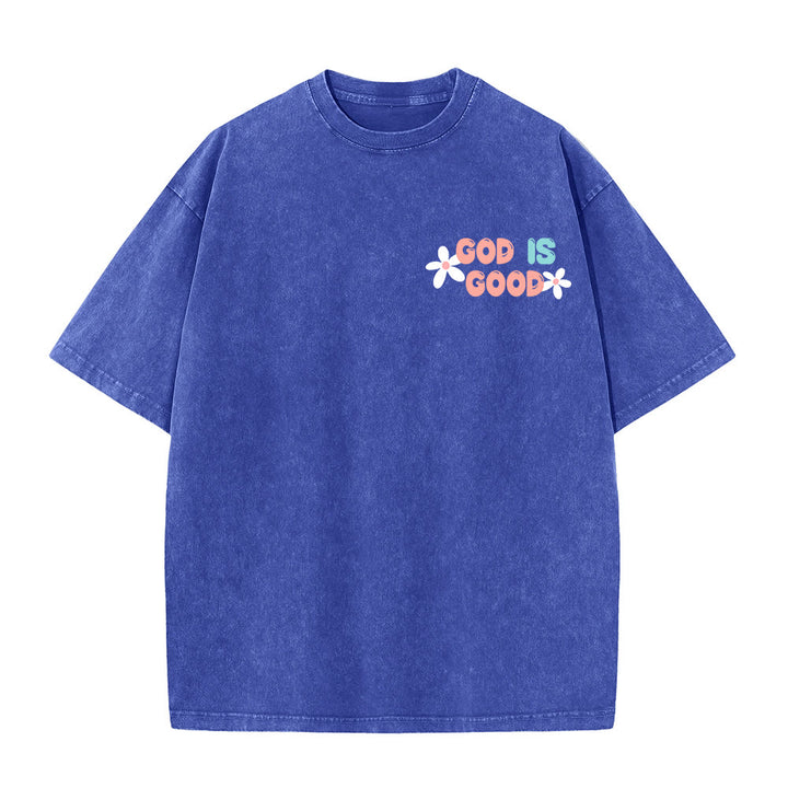 Christianartworkshop Dio è buono anche quando la vita non lo è - T-shirt unisex lavata - image 23