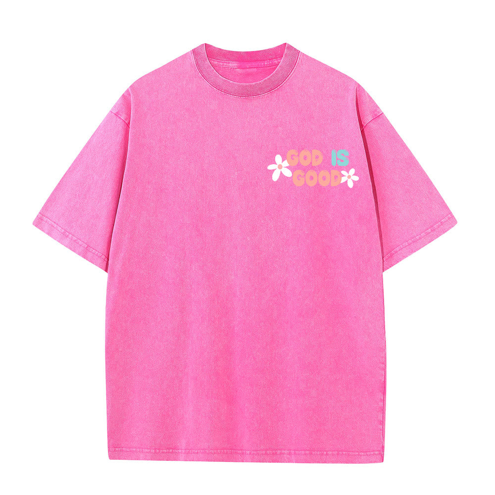 Christianartworkshop Dio è buono anche quando la vita non lo è - T-shirt unisex lavata - image 26