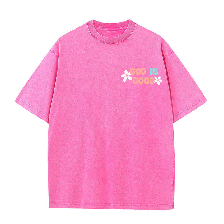 Christianartworkshop Dio è buono anche quando la vita non lo è - T-shirt unisex lavata - image 26