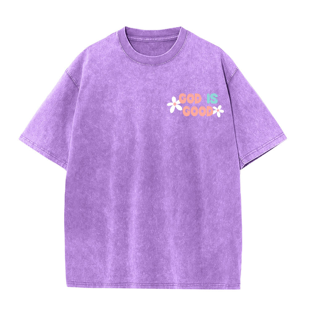 Christianartworkshop Dio è buono anche quando la vita non lo è - T-shirt unisex lavata - image 2