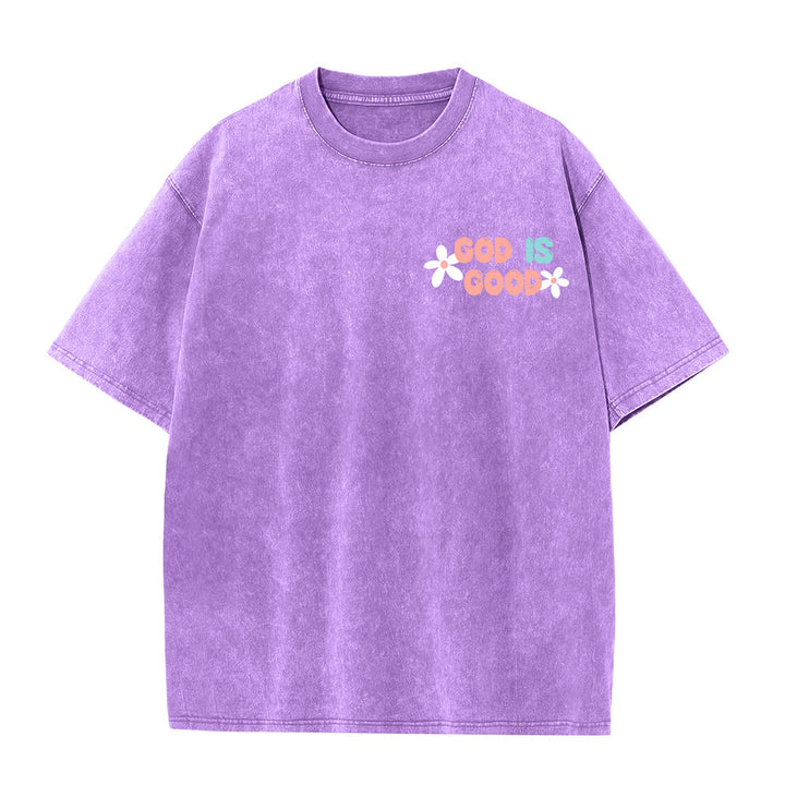 Christianartworkshop Dio è buono anche quando la vita non lo è - T-shirt unisex lavata - image 2