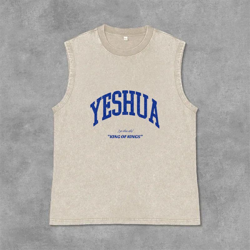 Christianartworkshop Canotta unisex lavata Yeshua King Of Kings - Beige - 2XL - image 1