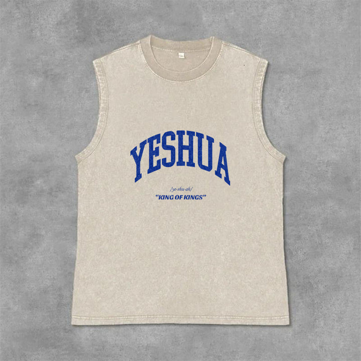 Christianartworkshop Canotta unisex lavata Yeshua King Of Kings - Beige - 2XL - image 1