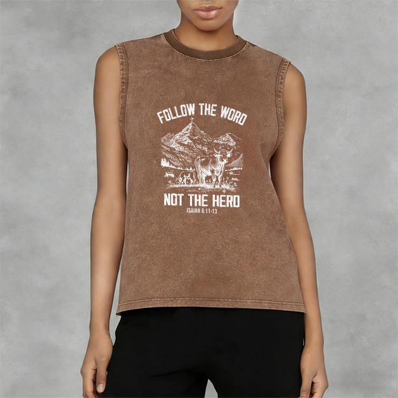 Christianartworkshop Canotta unisex lavata "Follow The Word Not The Herd" - image 2
