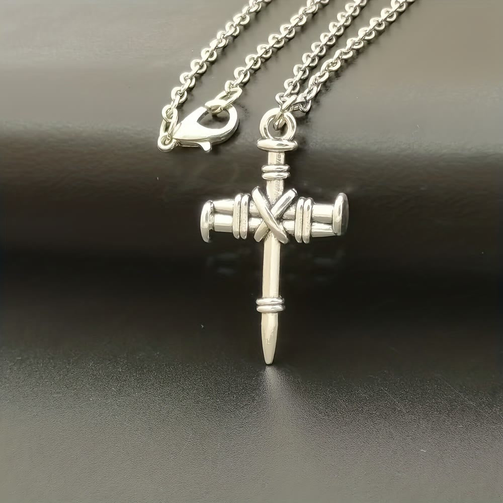 Christianartworkshop Collana con croce a chiodi: simbolo di forza sacra e redenzione - image 3
