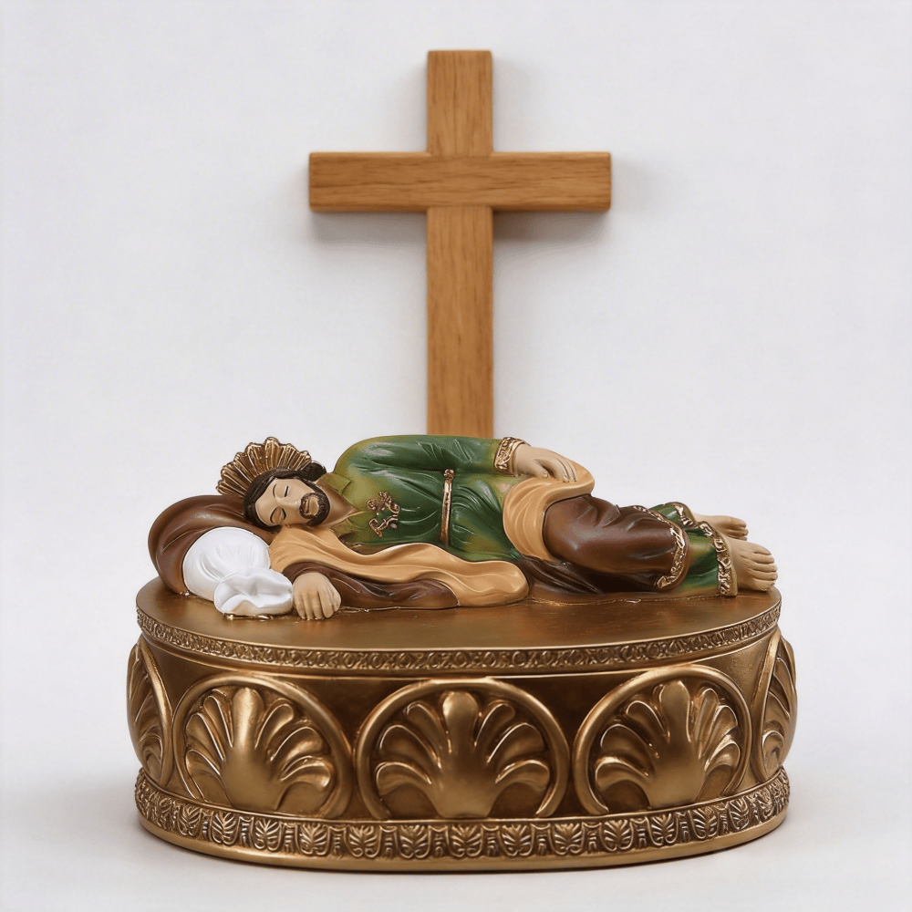 Christianartworkshop Porta rosario in resina con raffigurazione di Gesù sdraiato e decorazioni elaborate: un connubio tra arte e conforto spirituale. - image 3