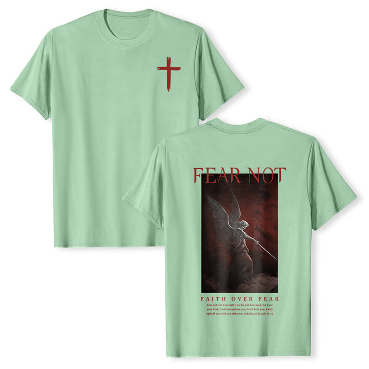 Maglietta a maniche corte "NON TEMERE" Christianartworkshop - Verde chiaro - 2XL - image 22