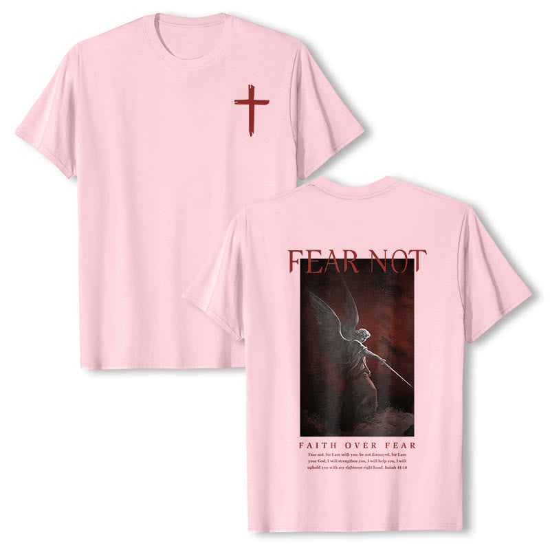 Maglietta a maniche corte "NON TEMERE" Christianartworkshop - Rosa - 2XL - image 13