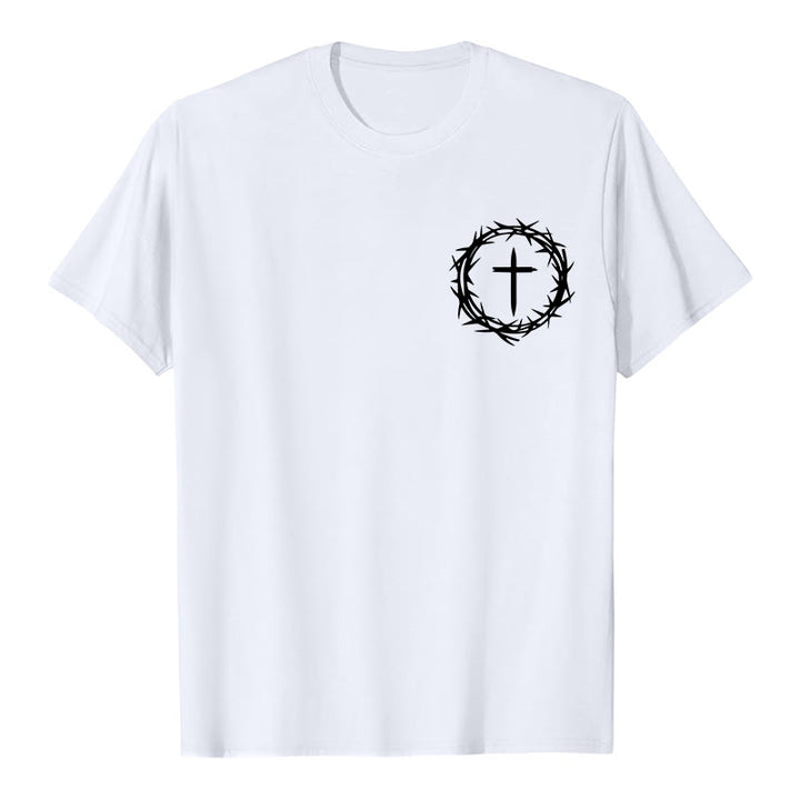 Christianartworkshop Molte cose possono accadere in 3 giorni T-shirt unisex con corona di spine e croce - image 7