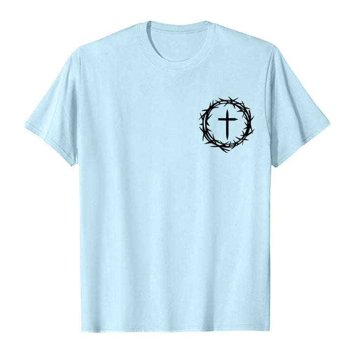 Christianartworkshop Molte cose possono accadere in 3 giorni T-shirt unisex con corona di spine e croce - image 16