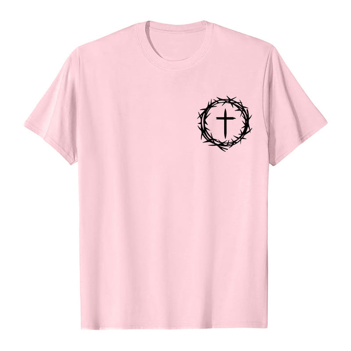 Christianartworkshop Molte cose possono accadere in 3 giorni T-shirt unisex con corona di spine e croce - image 25