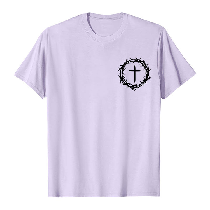 Christianartworkshop Molte cose possono accadere in 3 giorni T-shirt unisex con corona di spine e croce - image 13