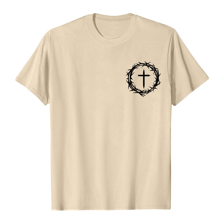 Christianartworkshop Molte cose possono accadere in 3 giorni T-shirt unisex con corona di spine e croce - image 22
